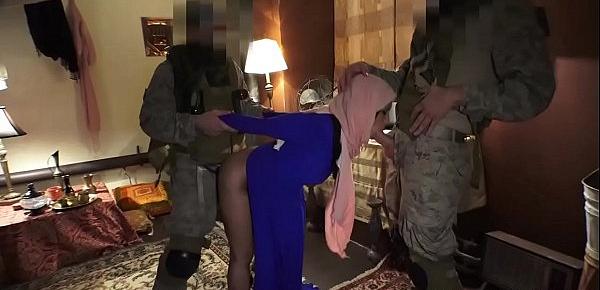  Local Working Girl sucking that thick American soldier cock!